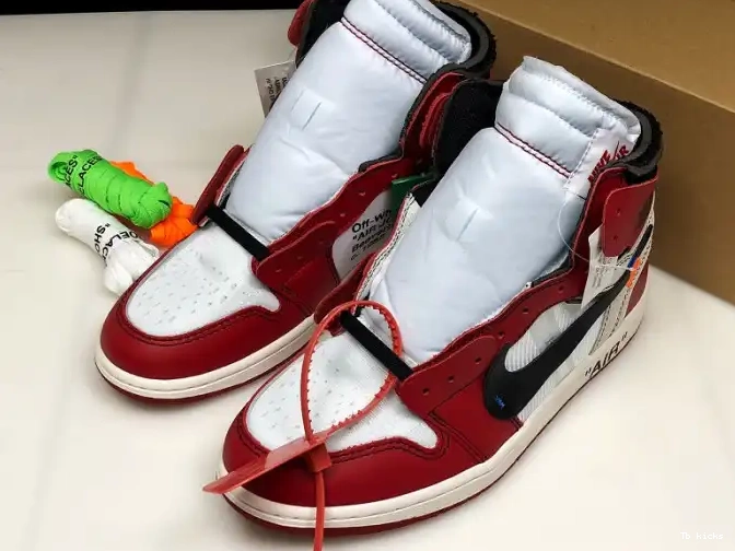 Cheap TBK The Chicago Ten Jordan Retro AA3834-101 Air 1 Off-White 0413